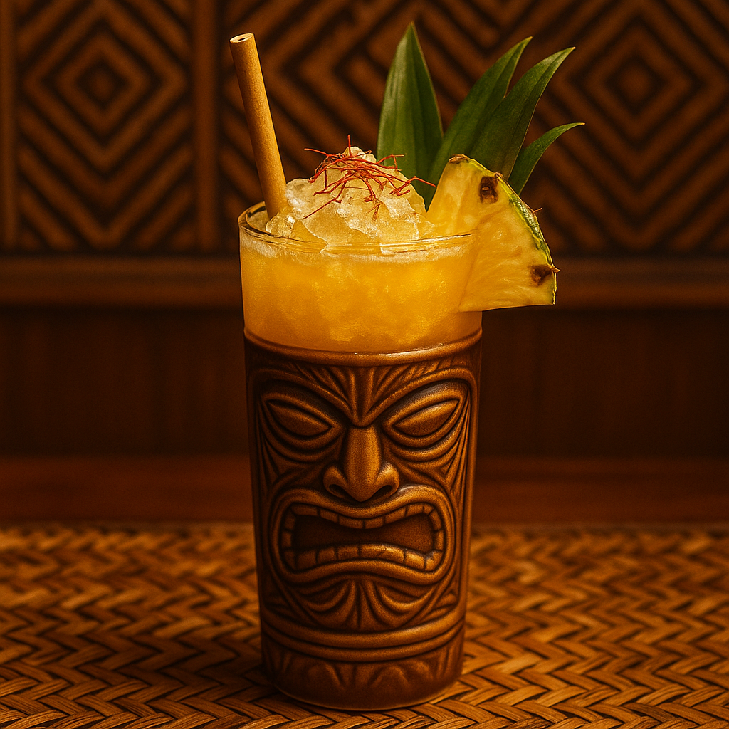Pineapple Saffron Swizzle